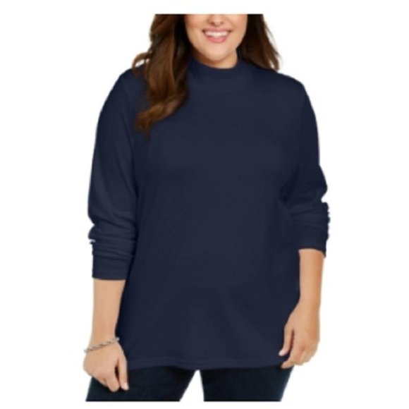 Karen Scott Sweaters - Karen Scott Plus Mock Neck Sweater 2x New